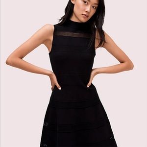New Kate Spade mesh panel sweater dress